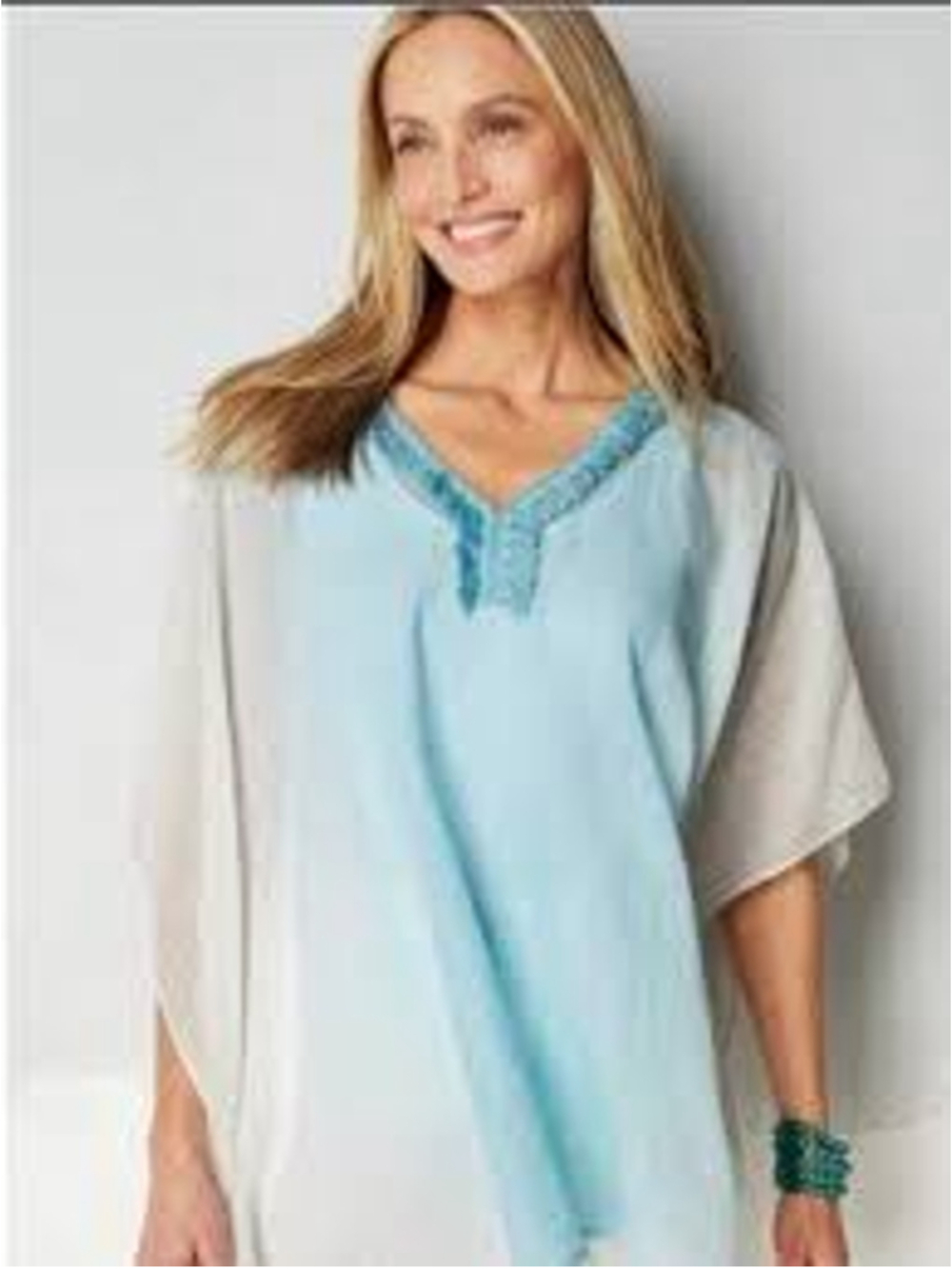 J.Jill Cotton Swim OMBRE Swim Coverup, Size S M L